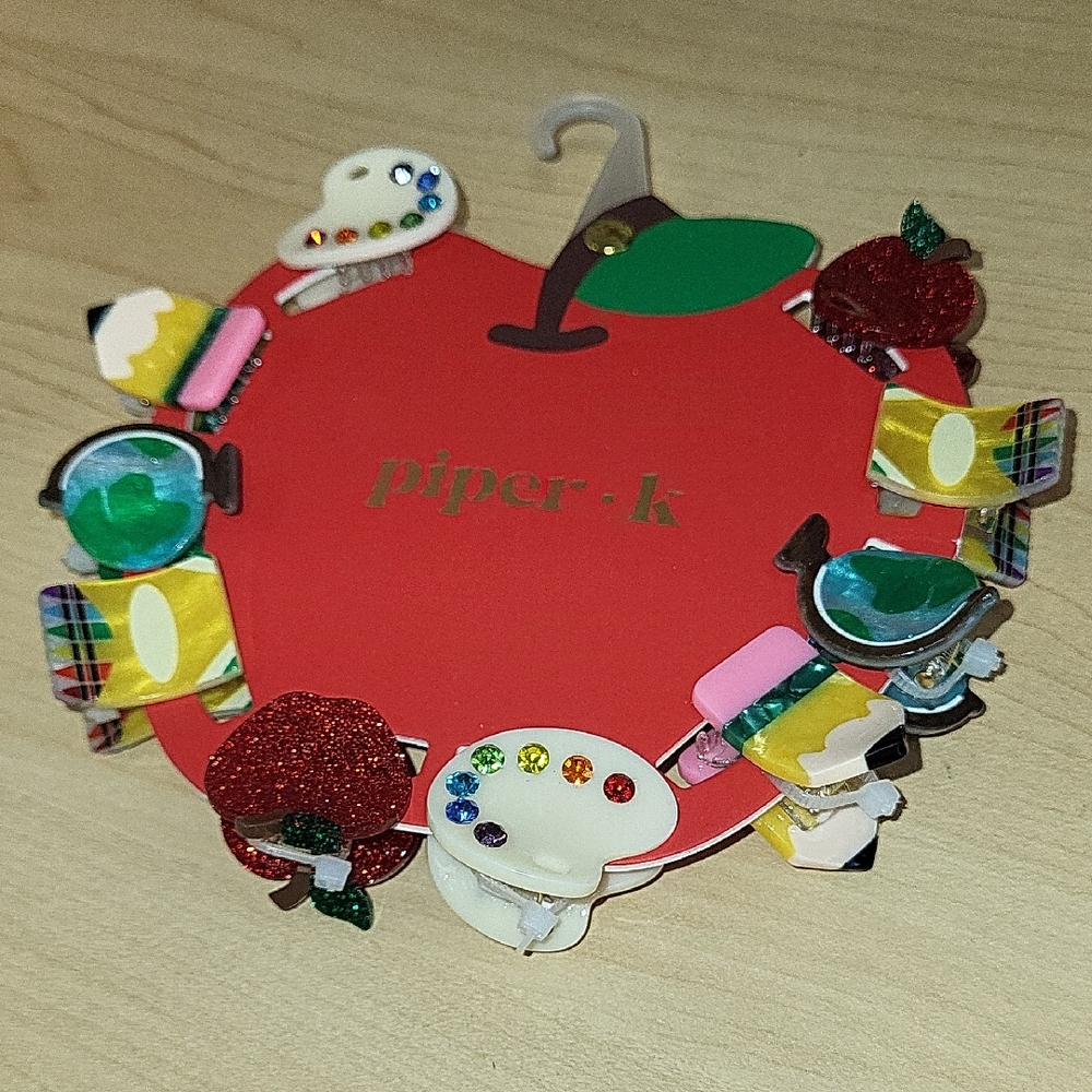 Piper K Teacher School Hairclips